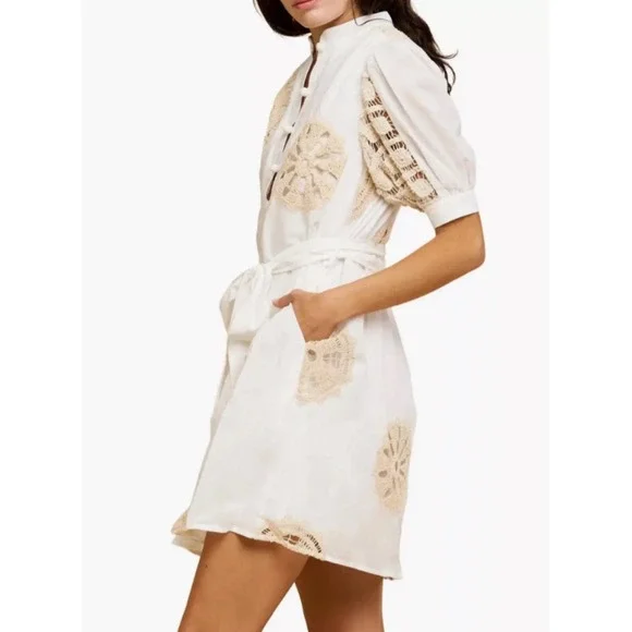 NWT CIEBON Khloe Tie‎ Belt Minidress Sz Medium $140 - Picture 2 of 11